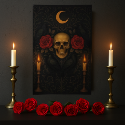 Gothische Leinwandgemälde